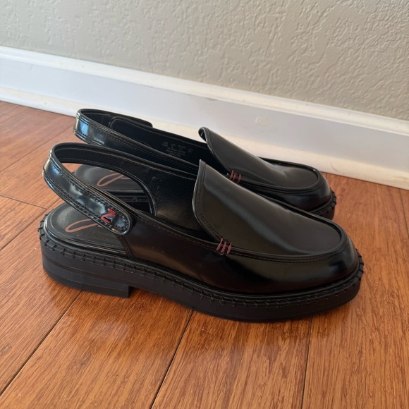 SOLD⚫️Zodiac Odette Slingback Platform Heeled Loafers Black Women’s Size 10M - Picture 2 of 12
